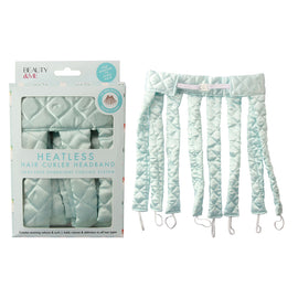 Beauty & Me Heatless Hair Curling Headband Blue Overnight No Heat Curls