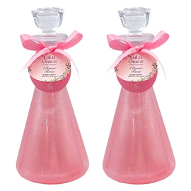 Lulu Grace Rose Bubble Bath 500ml x 2 Luxury Pack Set