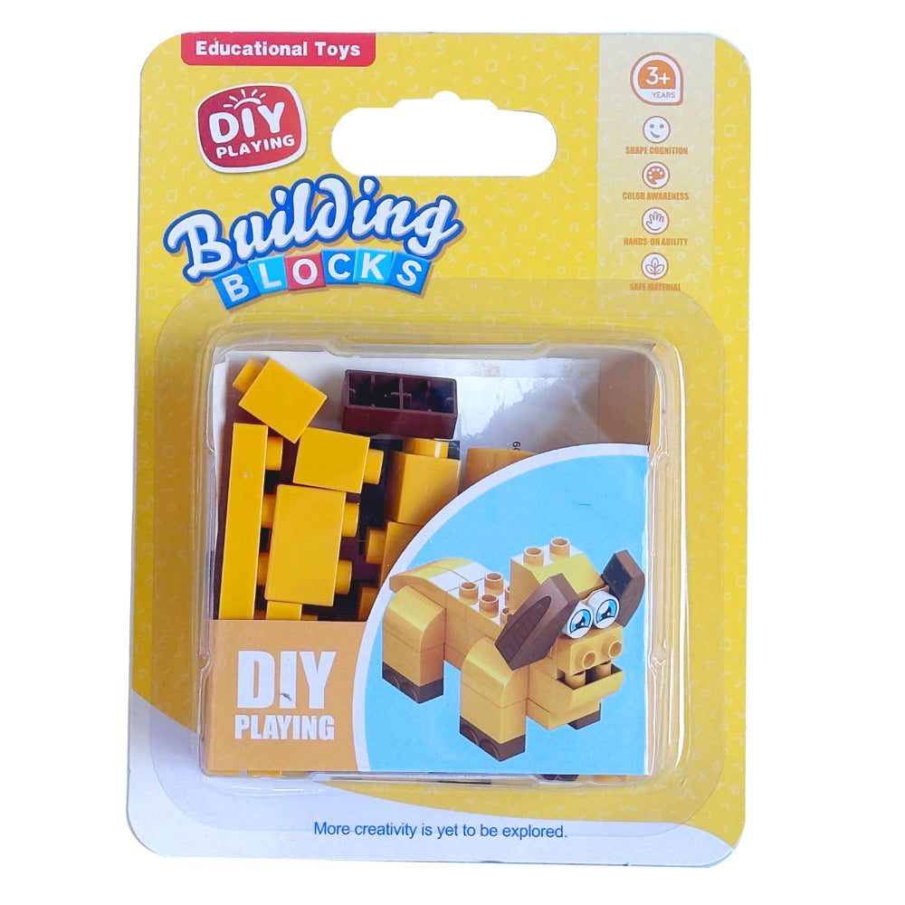 DIY Dog Building Blocks Set Educational Construction Toy for Kids 3+