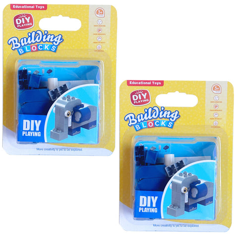 DIY Elephant Building Blocks Set for Kids aged 3 and up STEM Toy 2 Pack