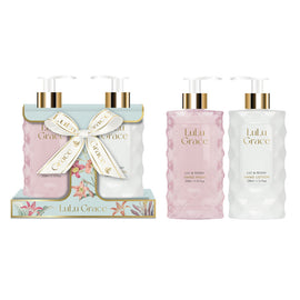 Lulu Grace Lily & Peony Hand Care Gift Set Hand Wash & Lotion 2 x 330ml