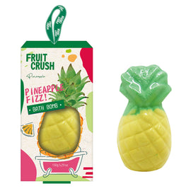 Fruit Crush Pineapple Bath Bomb Fizzer 150g Tropical Scented Treat