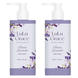 Lulu Grace Lavender Body Wash Private Collection 2 x 300ml