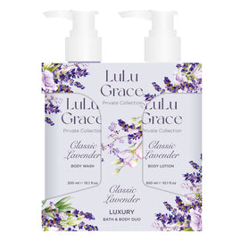 Lulu Grace Lavender Gift Set 300ml Body Wash & Lotion Private Collection