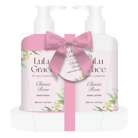 Lulu Grace Rose Hand Wash & Lotion Caddy Gift Set 2 x 300ml