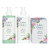 Lulu Grace Floral Bouquet Body Wash Lotion Soap Gift Set Skincare 3 Piece 300ml 100g