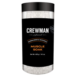 Crewman Muscle Soak Bath Salts for Men Sandalwood & Patchouli 400g