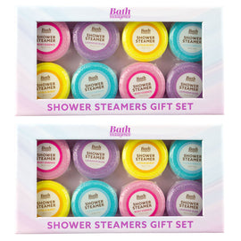 Bath Indulgence 8 Piece Aromatherapy Shower Steamers Gift Set for Relaxation
