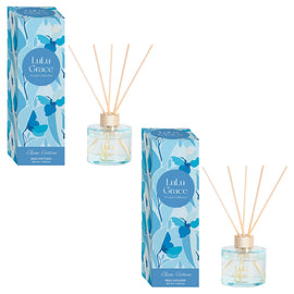 Lulu Grace Clean Cotton Reed Diffuser 100ml Twin Pack Luxury Gift Box