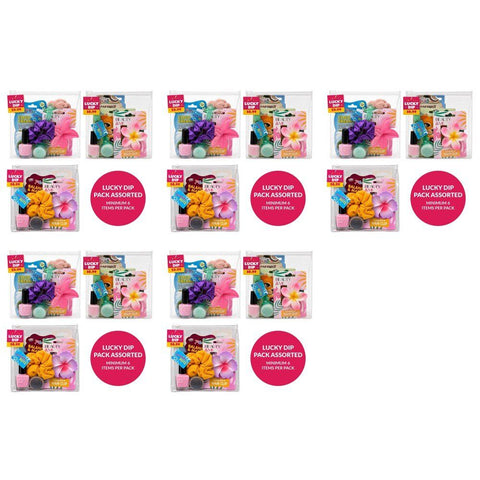 Lucky Dip Beauty Pack Assorted Minimum 6 Items - Random Selection Supplied Bundle of 5