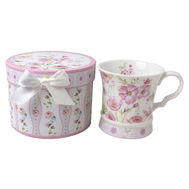 Palace Mug Pink Wild Flower Luxury Gift Boxed Collectable Ceramic Cup