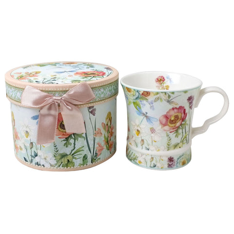 Palace Mug Dragonfly & Blossom Luxury Gift Boxed Collectable Ceramic Cup