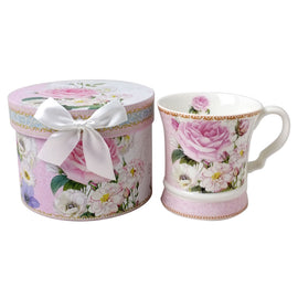 Palace Mug Pearly Roses Luxury Gift Boxed Collectable Floral Ceramic Cup