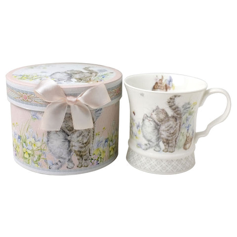 Palace Mug Lovely Kittens Luxury Gift Boxed Collectable Ceramic Cat Cup