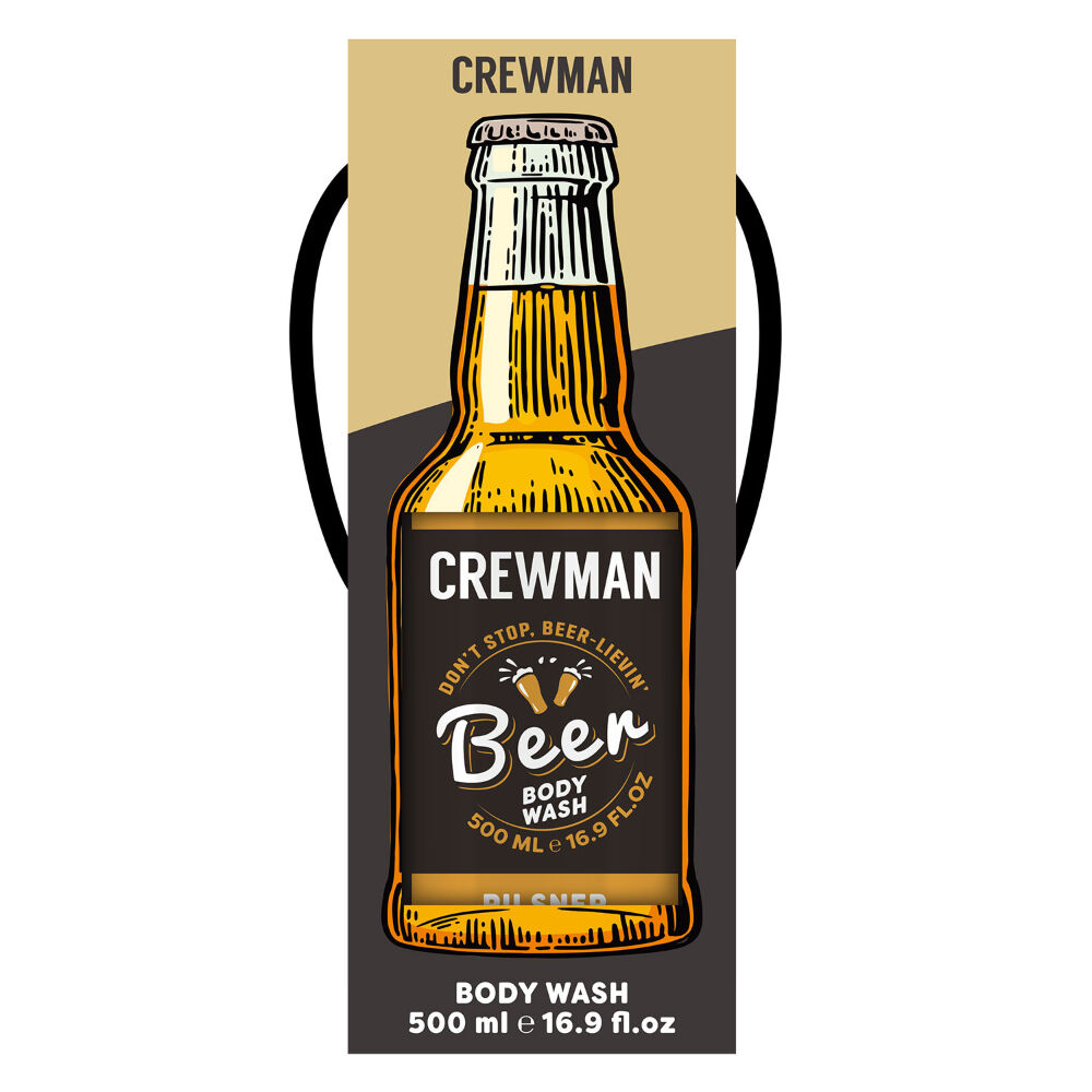 Crewman Beer Body Wash 500ml Men's Shower & Bath Gift Box Gel Wash