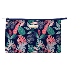 Lulu Grace Tropical Leaves Makeup & Toiletry Bag Travel Pouch 14x21x5cm