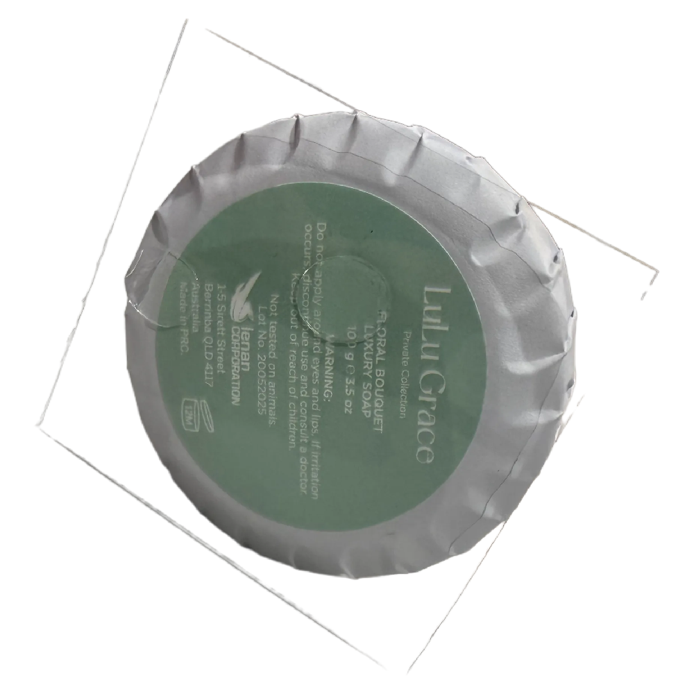 Lulu Grace Floral Bouquet Round Soap 100g Gentle Daily Cleanser for Soft Skin