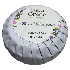 Lulu Grace Floral Bouquet Round Soap 100g Gentle Daily Cleanser for Soft Skin