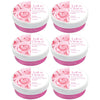 Lulu Grace Rose Foaming Salt Body Scrub 300g Pack of 6 Gentle Exfoliant