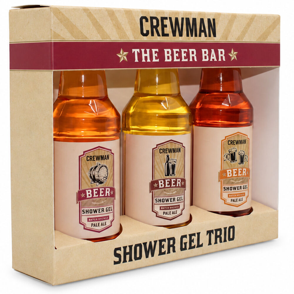 Crewman The Beer Bar Shower Gel Trio Gift Set 3 x 150ml