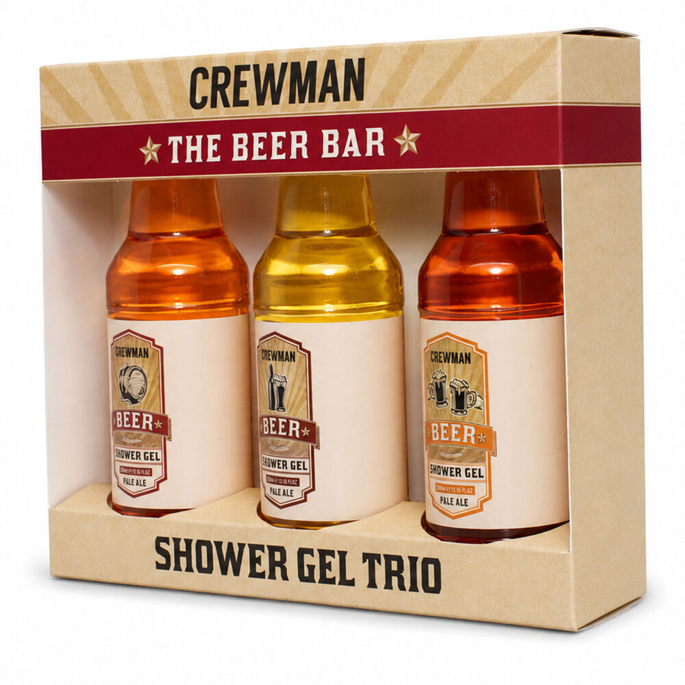 Crewman The Beer Bar Shower Gel Trio Gift Set 3 x 150ml