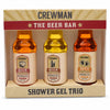 Crewman The Beer Bar Shower Gel Trio Gift Set 3 x 150ml