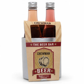 Crewman Beer Body Wash Shampoo and Sponge Mens Gift Set 2 x 180ml