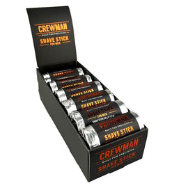 Crewman Shave Stick for Men 50g Bulk 12 Pack Solid Shaving Aid