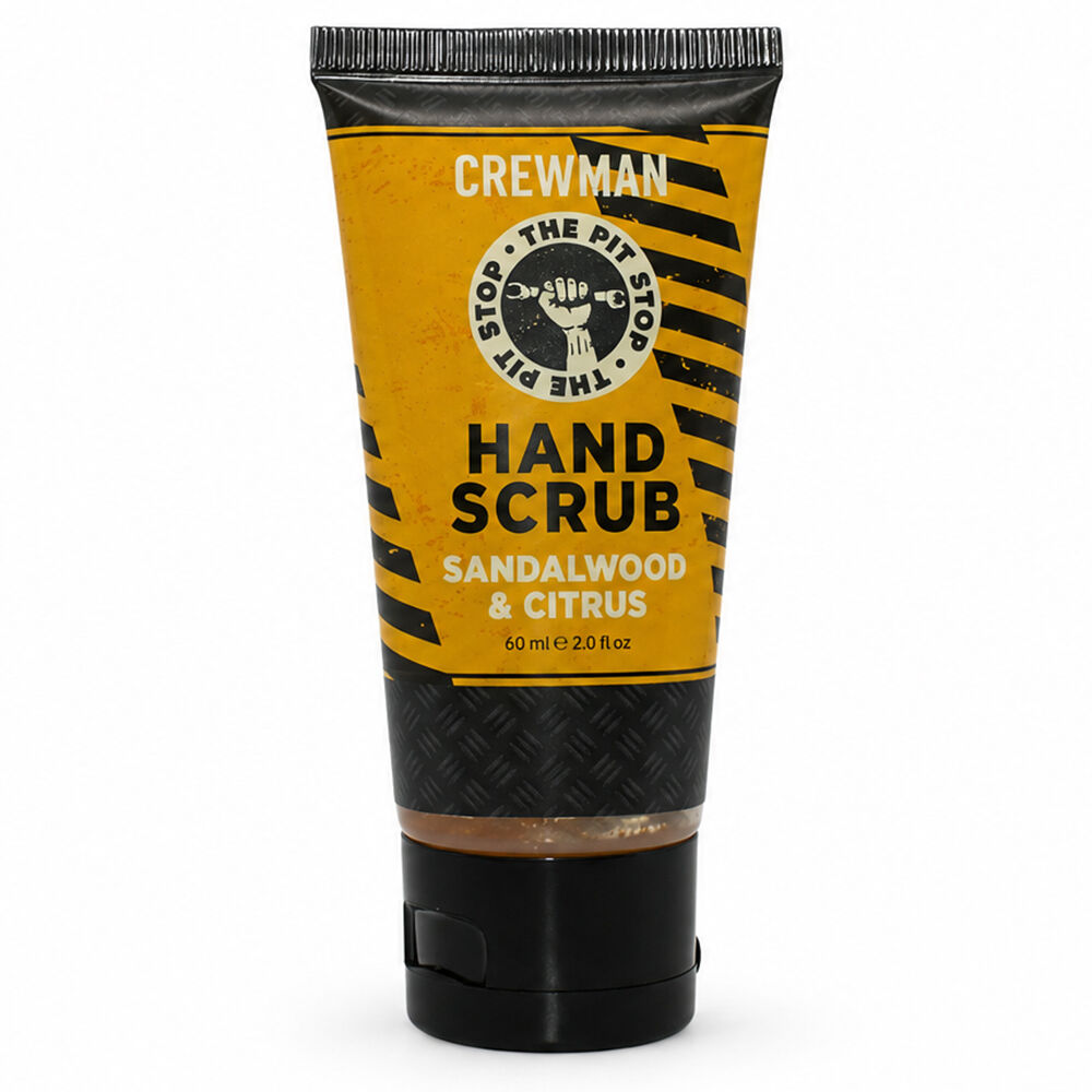 Crewman Pit Stop Body Wash Hand Scrub Sandalwood Citrus Mens Gift Set