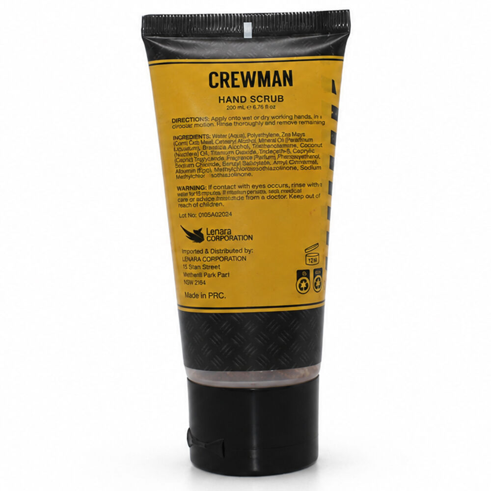 Crewman Pit Stop Body Wash Hand Scrub Sandalwood Citrus Mens Gift Set
