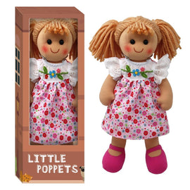 Little Poppets Rag Doll Rosy 30cm