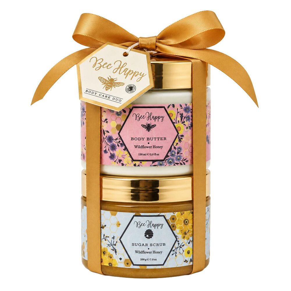 Lulu Grace Bee Happy Body Butter and Sugar Scrub Duo Honey