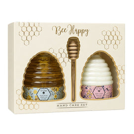 Lulu Grace Bee Happy Hand Wash & Hand Lotion 310mL Gift Set 3pc with Honey Dipper