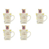 Lulu Grace Bee Happy Ceramic Mug Gift Set with Hand Cream 60mL & Lip Balm 15mL Bundle of 5