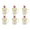 Lulu Grace Bee Happy Ceramic Mug Gift Set with Hand Cream 60mL & Lip Balm 15mL Bundle of 6