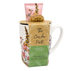 Lulu Grace The Garden Path Tea-Break Hand Care Mug Set with Hand Cream 100mL & Nail Brush Bundle of 5