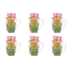 Lulu Grace The Garden Path Tea-Break Hand Care Mug Set with Hand Cream 60mL & Barrier Cream 60mL Bundle of 6