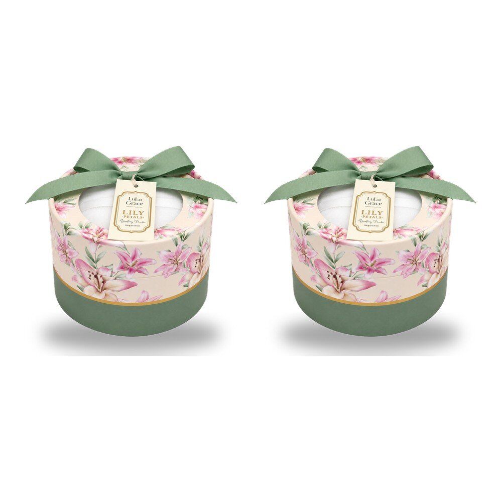 Lulu Grace Heritage Collection Lily Petals Dusting Powder 150g Bundle of 2