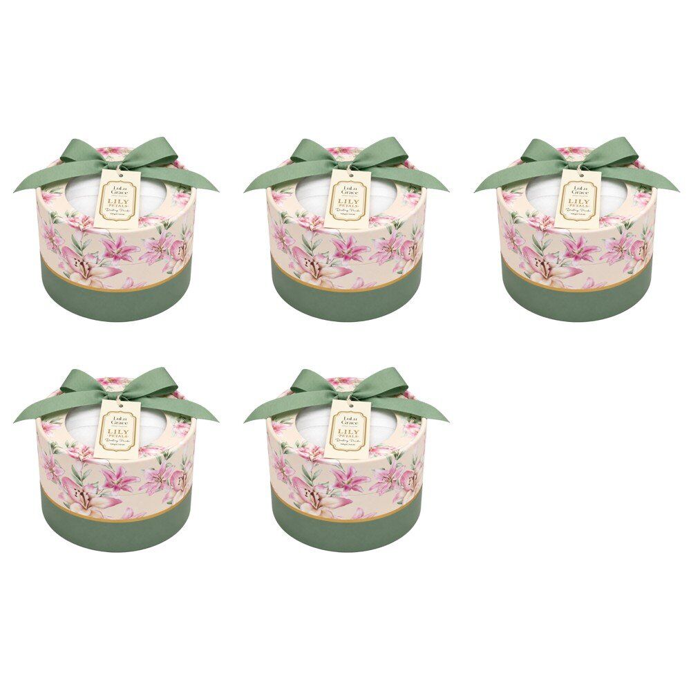 Lulu Grace Heritage Collection Lily Petals Dusting Powder 150g Bundle of 5