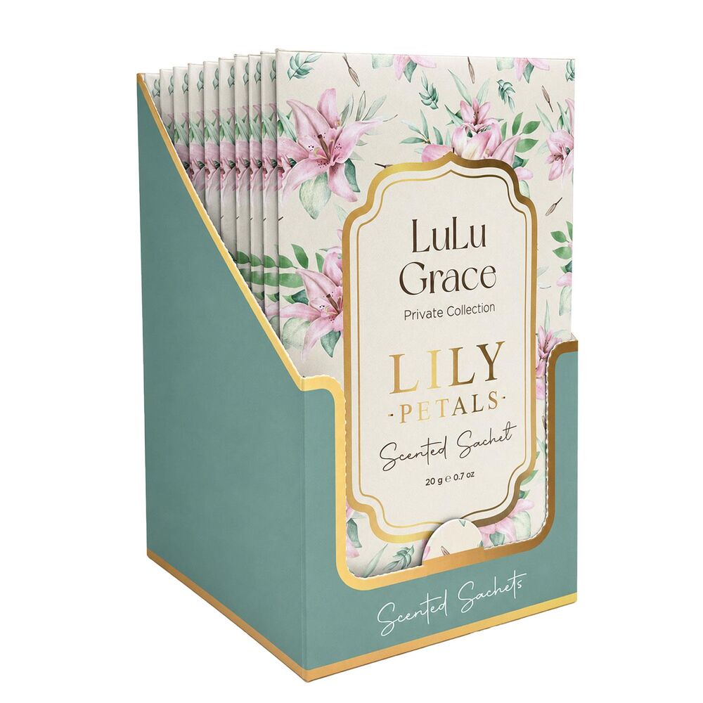 Lulu Grace Lily Petals Scented Sachets 20g Display of 12