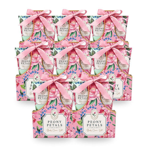 Lulu Grace Peony Petals Body Wash and Lotion Set 130ml Pack of 8