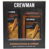 Crewman Sandalwood & Amber Gift Set Body Powder & Shower Gel