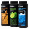 Crewman Body Powder 200g 3 Pack Sandalwood Amber Cedarwood Bergamot Ocean Breeze