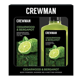 Crewman Cedarwood & Bergamot Gift Set Body Powder & Shower Gel