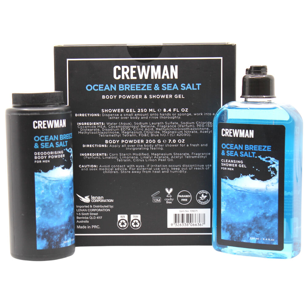 Crewman Ocean Breeze & Sea Salt Gift Set Body Powder & Shower Gel