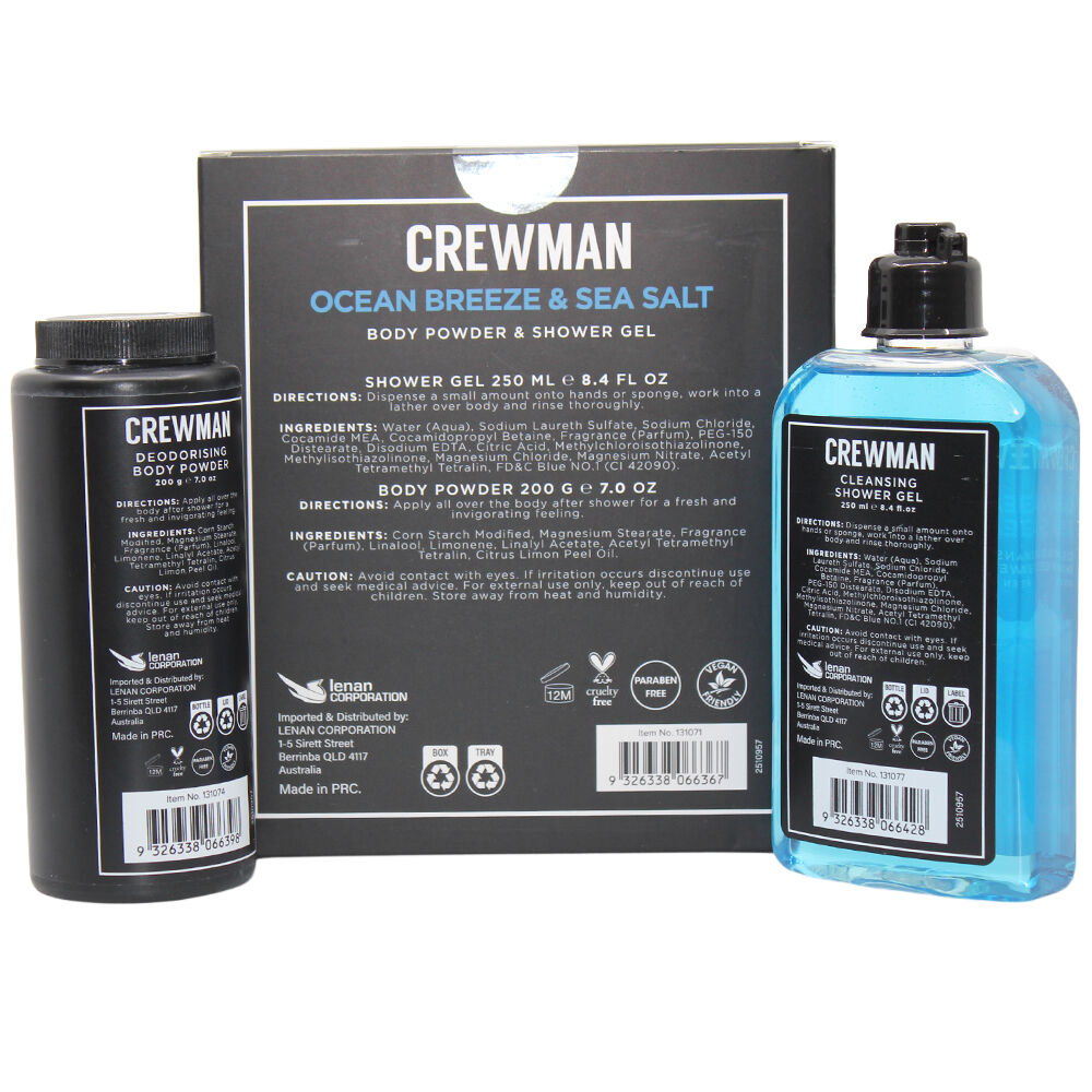 Crewman Ocean Breeze & Sea Salt Gift Set Body Powder & Shower Gel