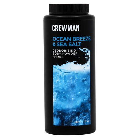 Crewman Ocean Breeze & Sea Salt Body Powder For Men 200g Deodorising