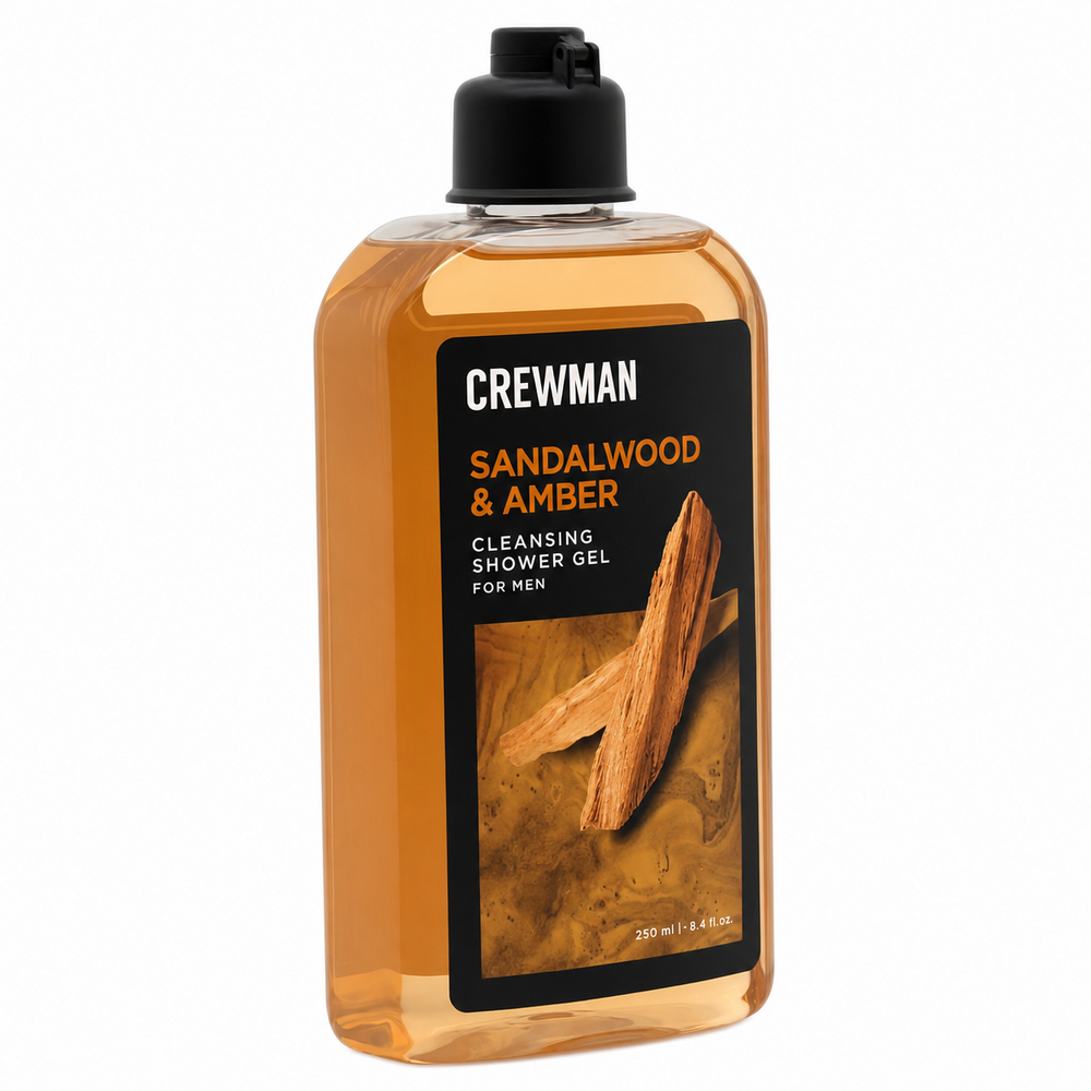 Crewman Sandalwood & Amber Shower Gel For Men 250ml Body Wash