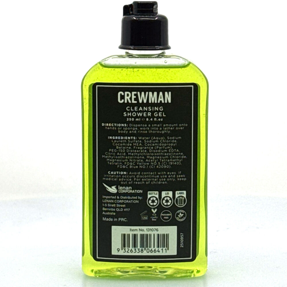 Crewman Cedarwood & Bergamot Shower Gel For Men 250ml Body Wash