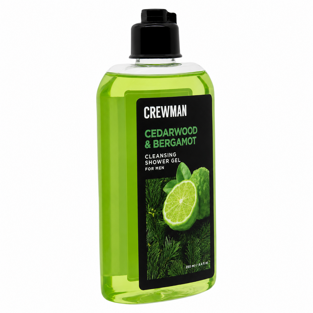 Crewman Cedarwood & Bergamot Shower Gel For Men 250ml Body Wash